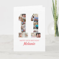 11th Birthday Number 11 Photo Collage Personalised
