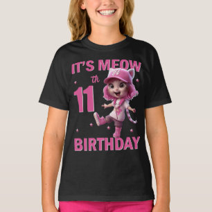 11th Birthday Party 11 Years Old Awesome Bday Cute T-Shirt