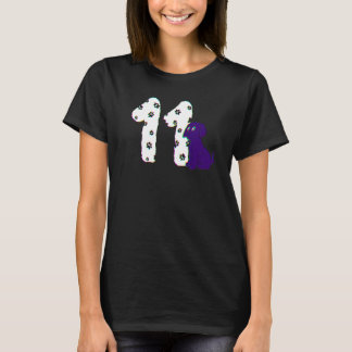 11th Birthday Party Cake Labrador Puppy Dog Owner T-Shirt