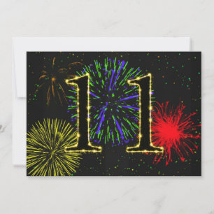 11th birthday party invitation