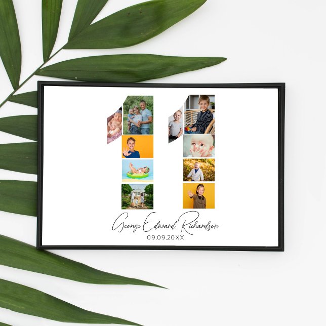 11th Birthday Photo Collage Poster Keepsake (Creator Uploaded)