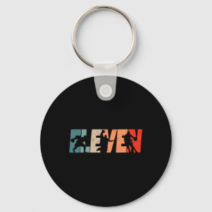 11th Birthday Retro Bysketbyll 11 Years Old Boy Gi Key Ring