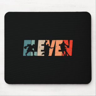 11th Birthday Retro Bysketbyll 11 Years Old Boy Gi Mouse Mat