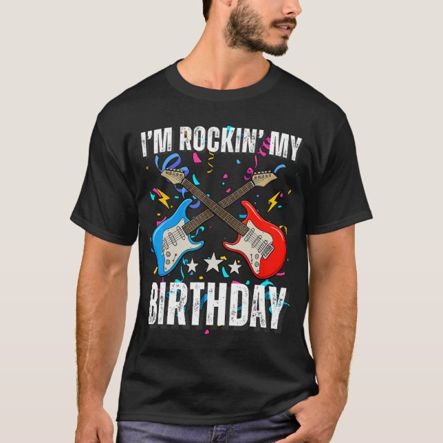 11th Birthday Rock Music Birthday Boy Musician Par T-Shirt (Front)