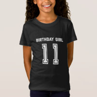 11th Birthday Shirt Gift 11 Years Old Girl