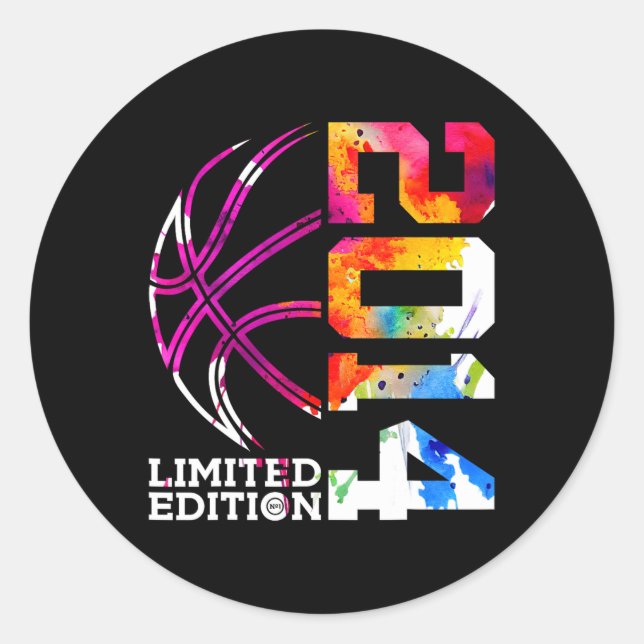 11th Birthday Sketll Limited Edition 2014 1  Classic Round Sticker (Front)