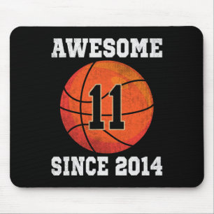 11th Birthday Sketll Lover 11 Years Old Vintage Sp Mouse Mat