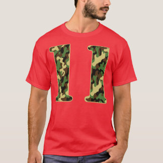 11th Birthday Soldier 11 Year Old Military Themed  T-Shirt