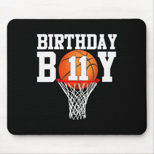 11th Birthday Sport 11 Years Old Basketball 11 Boy Mouse Mat