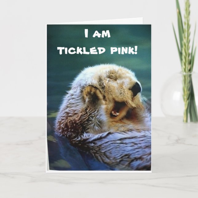 **11th BIRTHDAY** WOW "DOUBLE DIGITS" SAYS OTTER  Card (Front)