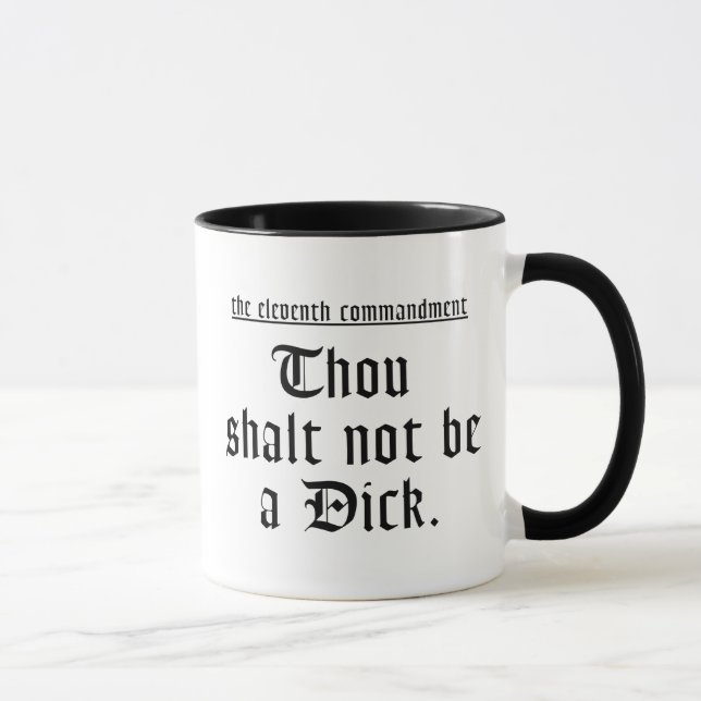 11th Commandment mug (Right)