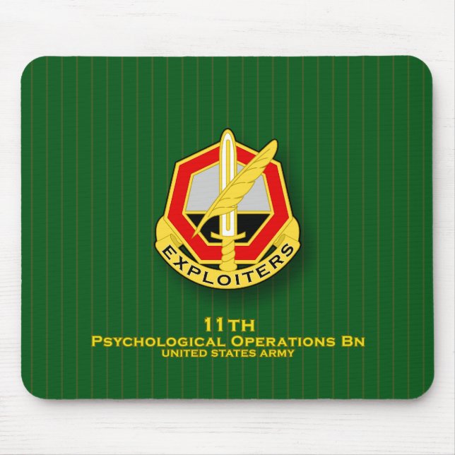 11th Psychological Operations Bn DUI Mouse Mat (Front)