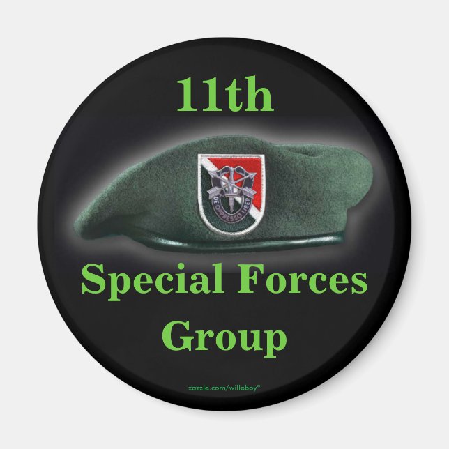 11th special forces flash vet iraq magnet nam vfw (Front)