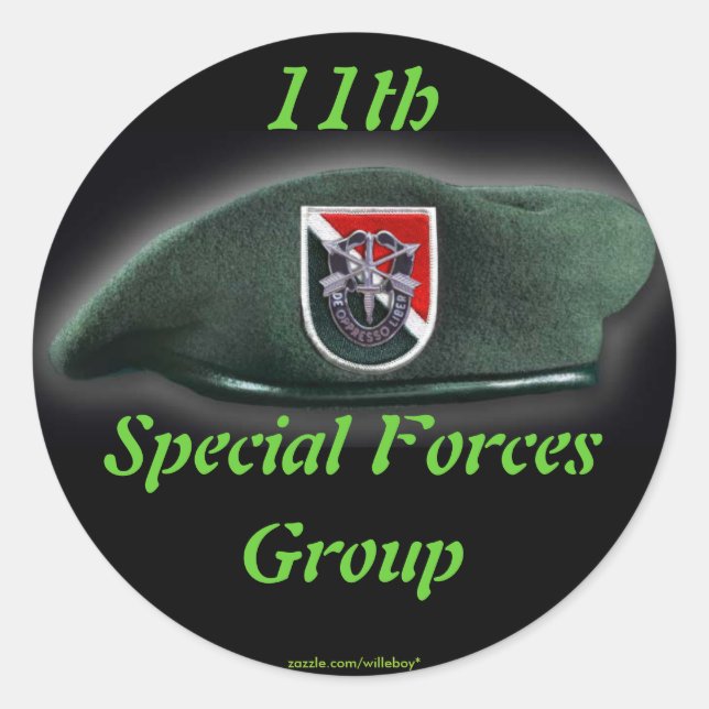 11th Special forces scrapbooking nam Sticker (Front)