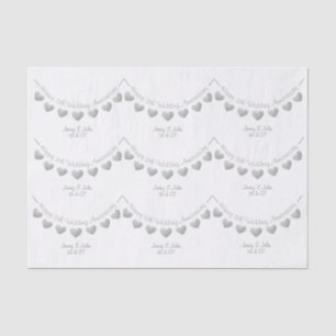 11th Wedding Anniversary Steel heart paper