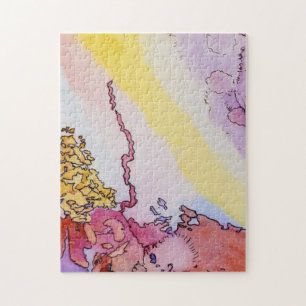 11x14 abstract jigsaw puzzle with design