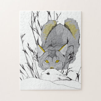 11x14 Lynx and Hare Puzzle for Colorblind People