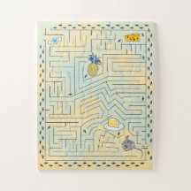 11x14 Maze Puzzle for Colorblind Kids