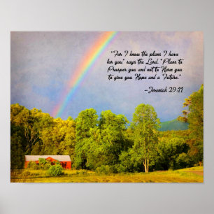 11x14 Print -Jeremiah 29:11...For I know the plans