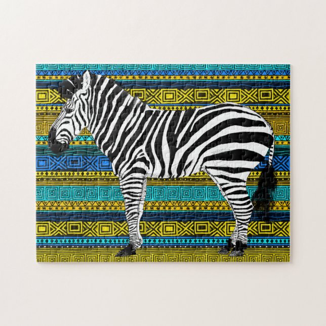 11x14 Zebra Puzzle for Colorblind People (Horizontal)