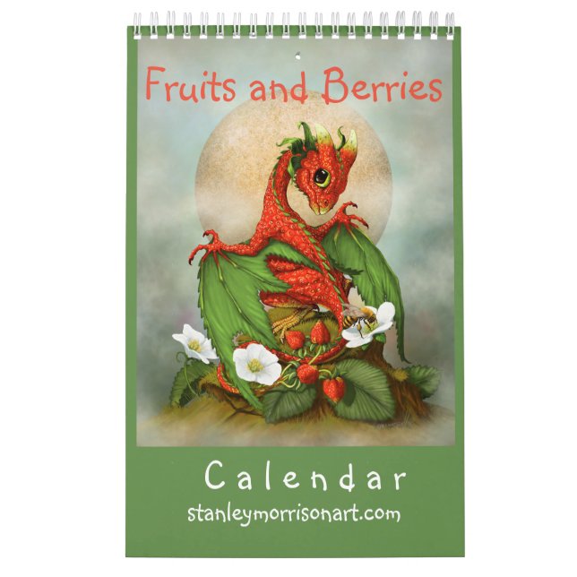11x7 Fruits and Berries dragon 2018 calendar (Cover)