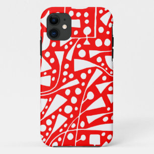 120112 White on Red iPhone 11 Case