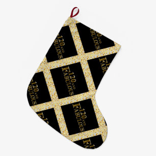 120 Birthday Large Christmas Stocking