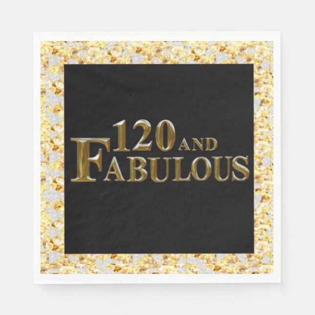120 Birthday  Napkin (Front)
