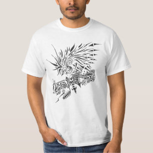 120 Black White Abstract Tribal Tattoo Art T-Shirt