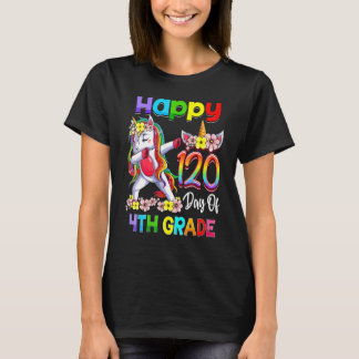 120 Days Of 4th Grade - 120th Day Of School Dabbin T-Shirt