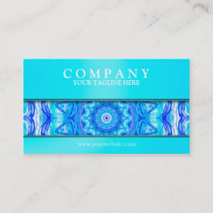 121 Enchanted SeaStar mandala modern light Business Card
