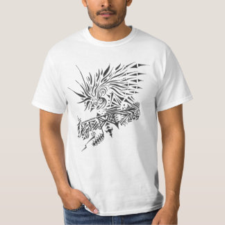122 Black White Abstract Tribal Tattoo Art T-Shirt