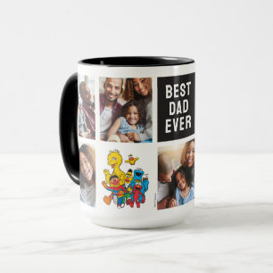 123 Sesame Street   Dad Photo Collage Mug