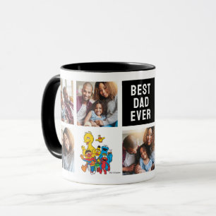 123 Sesame Street   Dad Photo Collage Mug