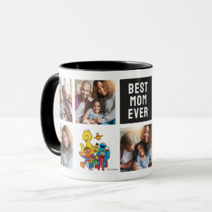 123 Sesame Street Mum Photo Collage Mug