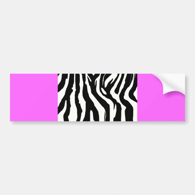 124mu ZEBRA PATTERN ANIMAL PRINTS BACKGROUNDS TEMP Bumper Sticker (Front)