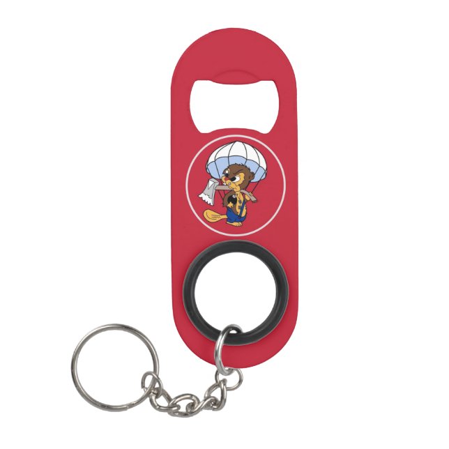 127AEB Red Bottle opener keychain (Front)