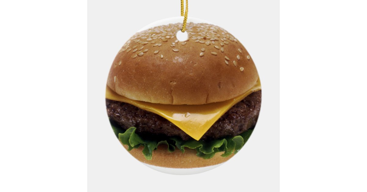 1280px-Cheeseburger.png Ceramic Tree Decoration | Zazzle.co.uk