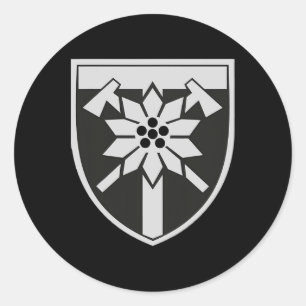 128th Mountain Ault Brigade (ukraine) Ukrainian Mi Classic Round Sticker