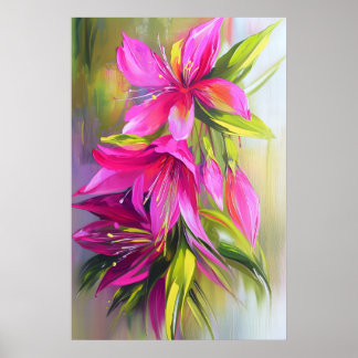 1296 Floral Poster