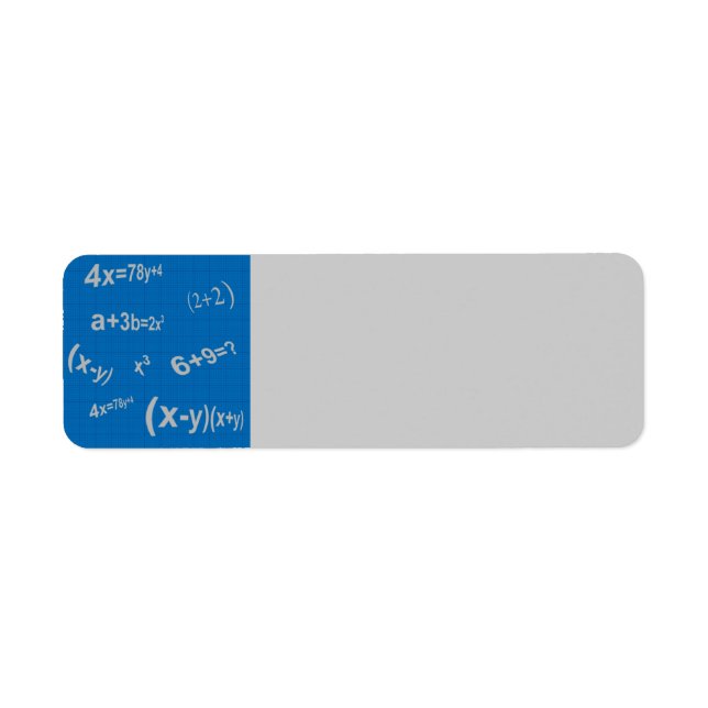 129 BLUE MATHMATICAL EQUATIONS MATH ALGEBRA EDUCAT (Front)