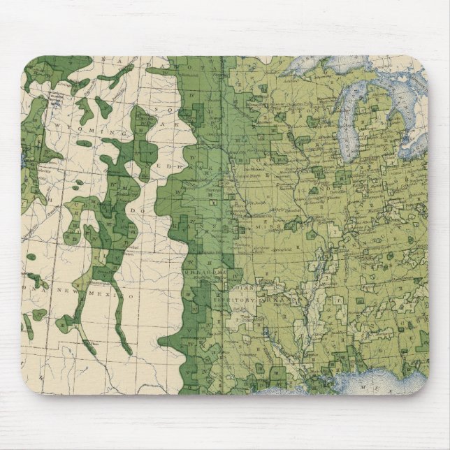 129 Size of farms 1900 Mouse Mat (Front)
