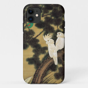 12. 老松鸚鵡図, 若冲 Pine-tree & Parrot, Jakuchū iPhone 11 Case
