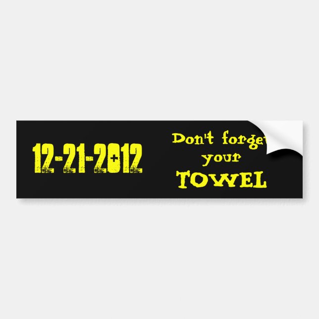 12-21-2012 Bumper Sticker (Front)