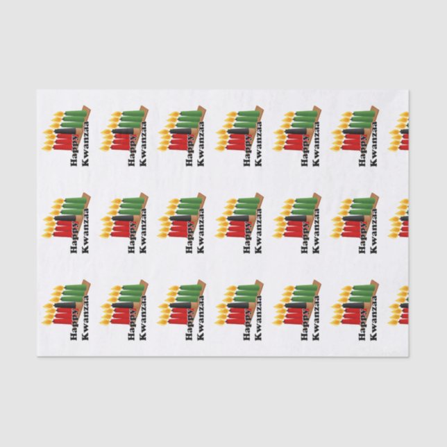 12-26 Happy Kwanzaa Tissue Paper (Front)