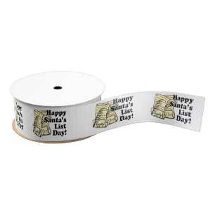 12-4 Santa's List Day Grosgrain Ribbon