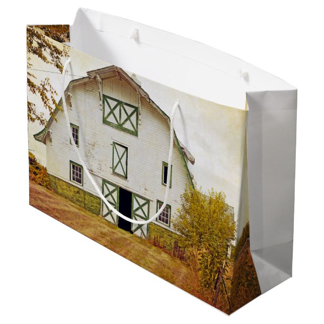 12.5lx4wx9h Large Gift Bag Sunset Barn Country Rus (Back Angled)