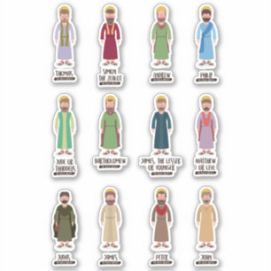 12 apostles set sticker