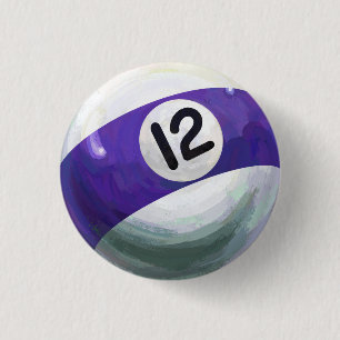 12 Ball 3 Cm Round Badge
