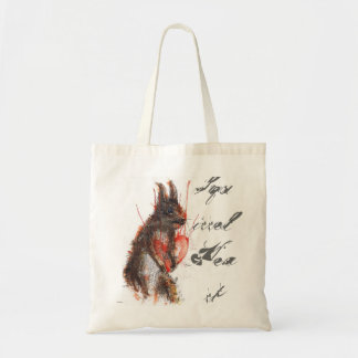 12, Ben Bag, Squirrel Heart Tote Bag